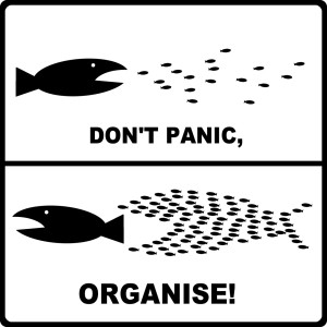 Don't panic, organize!